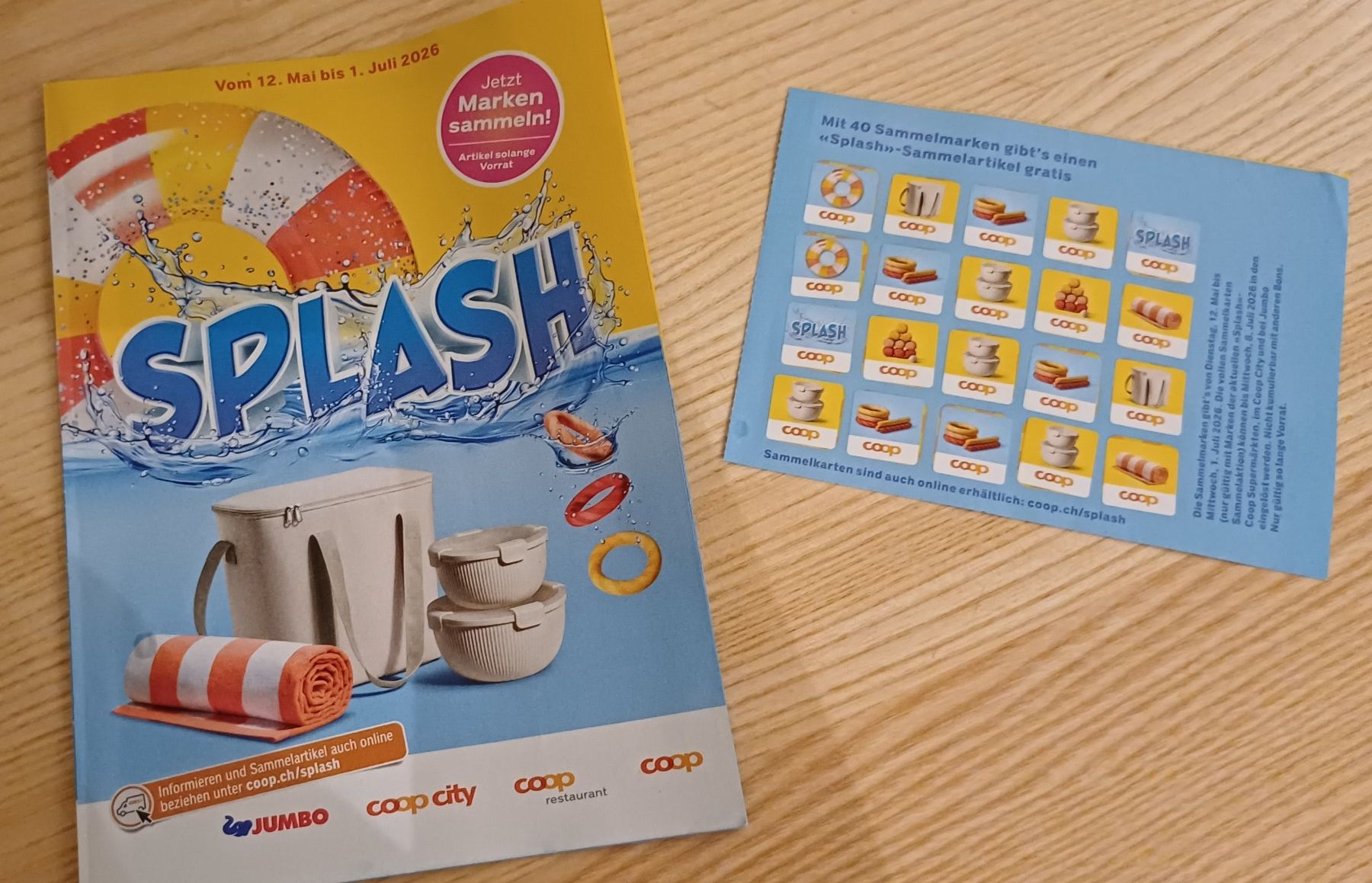 Coop Raccolte di bollini & punti: coop SPLASH 1 volle Karte – Nuovo (secondo la descrizione) da Entlebuch venduto da Waldschratt65
