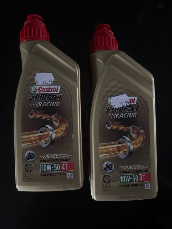 Castrol Power 1 Racing 10W-50 4T Motoröl, 2 x 1 Liter, Neu (Neu und ...