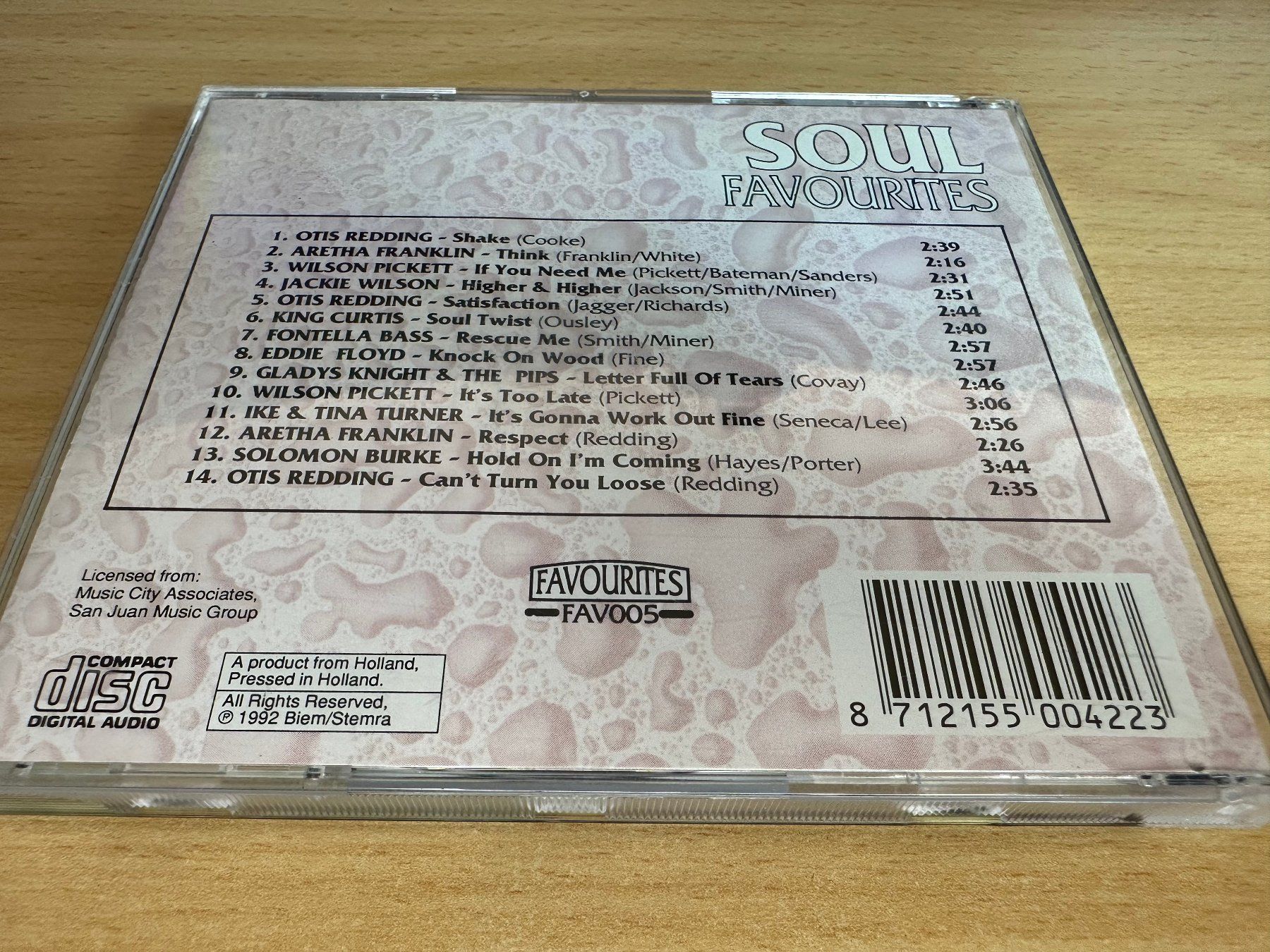 CD: Various – Soul Favourites – Usato da Rikon im Tösstal venduto da Alpenmutz 1