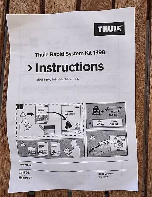 Portapacchi: Thule Rapid System Kit 1398 Seat Leon 05-12 – Usato da Kriens venduto da ChristophS04