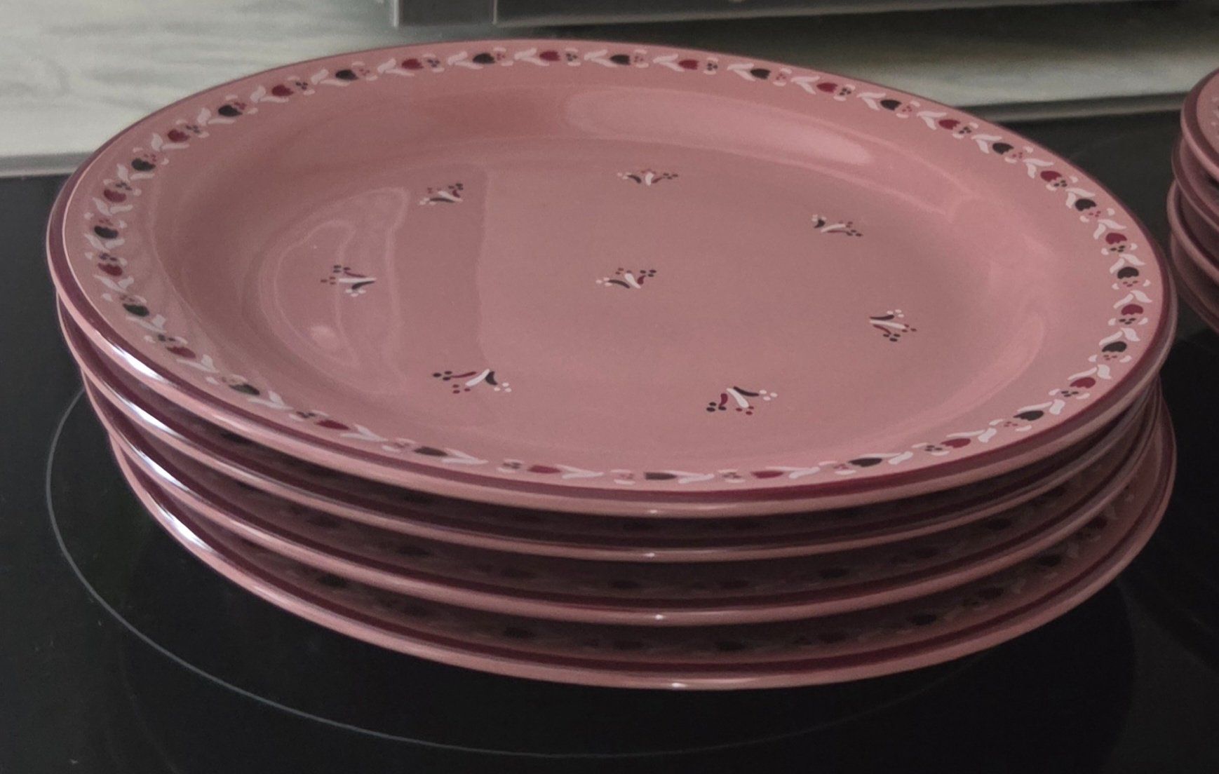 Services de table: Kaffeeservice rosa mit Blumenmuster 4er Set – D'occasion à Pratteln par Barfuss999 2