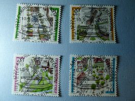 2000 Pro Patria Ortsbilder B268-271 ET Vollstempel