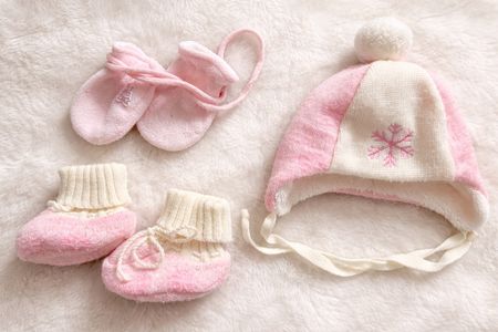Baby Winter-Set 0–3M | Fleece-Mütze,Booties & Fäustlinge|Top