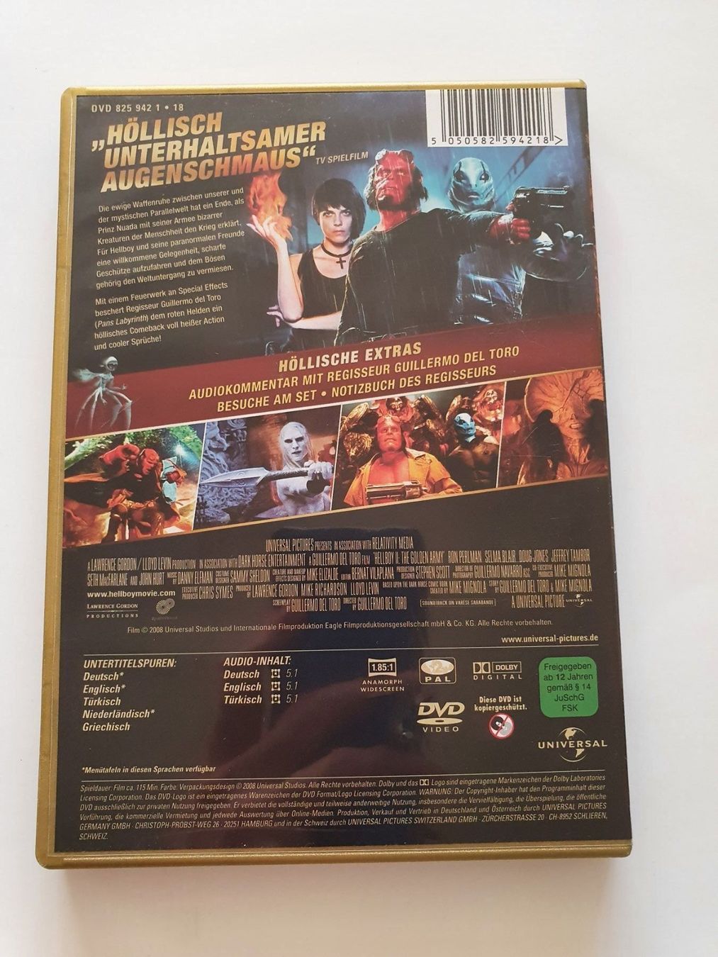 Tutti i DVDs: Hellboy 2 - die goldene Armee – Usato da Oberdorf BL venduto da BaldenEagle 1