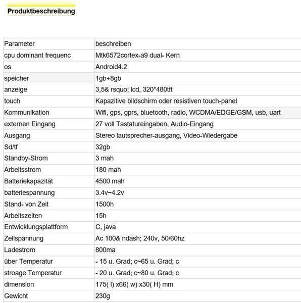 Scanner: Barcode RFID Scanner, GSM, 3G, Android – Nuovo e nell'imballaggio originale da Chur venduto da elektronikmarkt 8