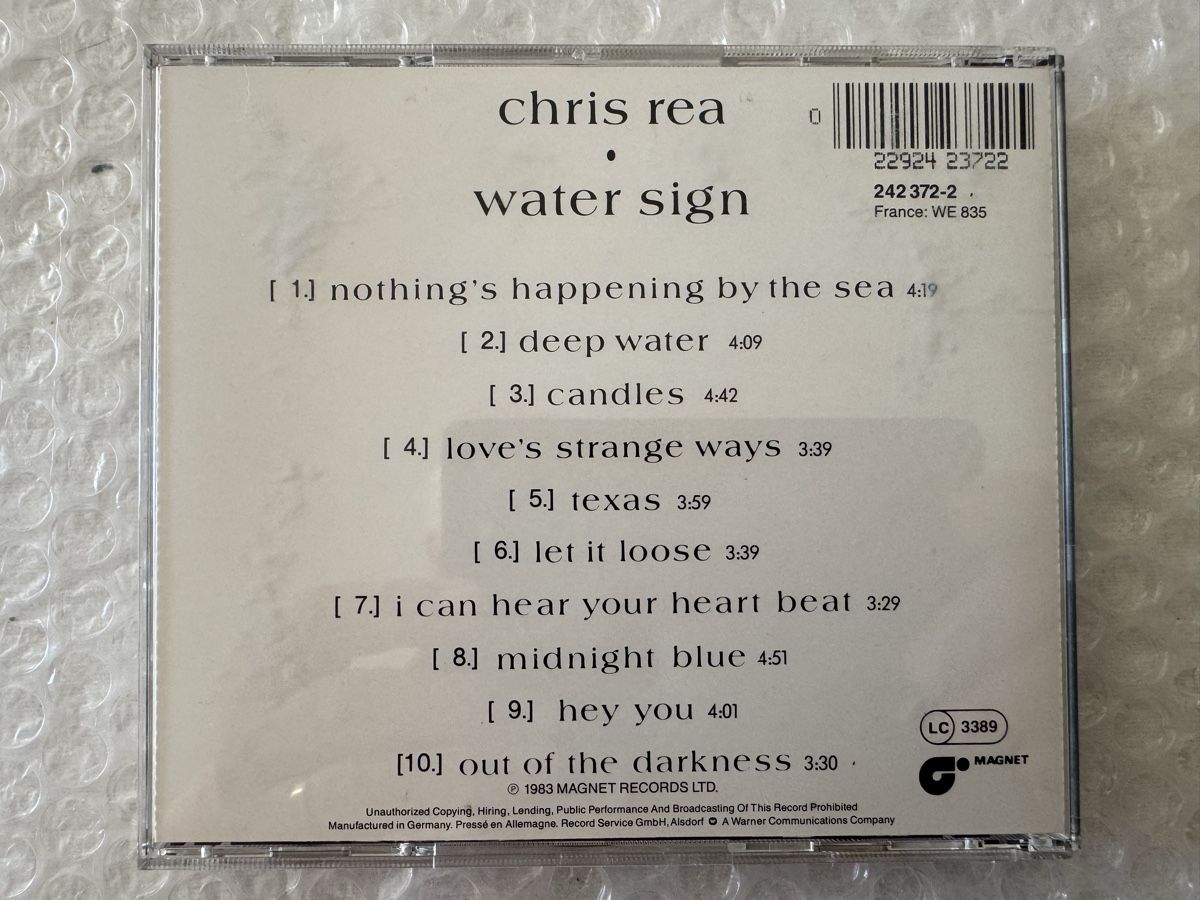CD: Chris Rea - Water Sign – Nuovo (secondo la descrizione) da Duggingen venduto da Kisha010 2