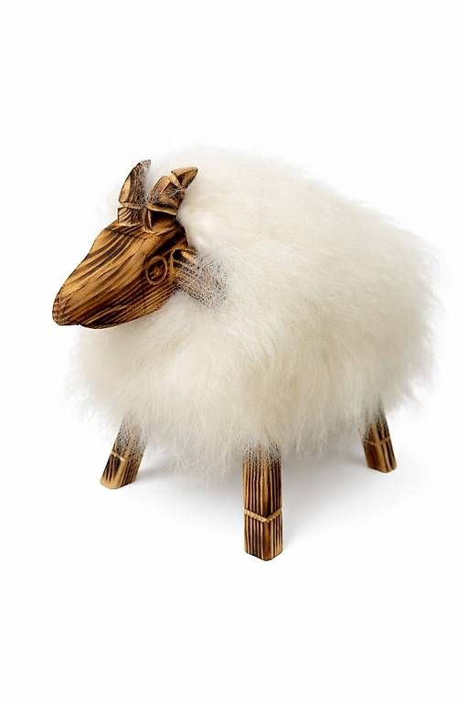 Giocattoli: Holz-Schaf mit echtem Fell Weiss – Nuovo e nell'imballaggio originale da Buchs Zh venduto da bar_7kk7 1