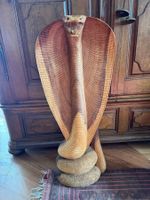 Kobra, Handgeschnitzt aus Bali, Teak Holz,