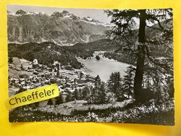 1955 St. Moritz gegen Piz Languard.