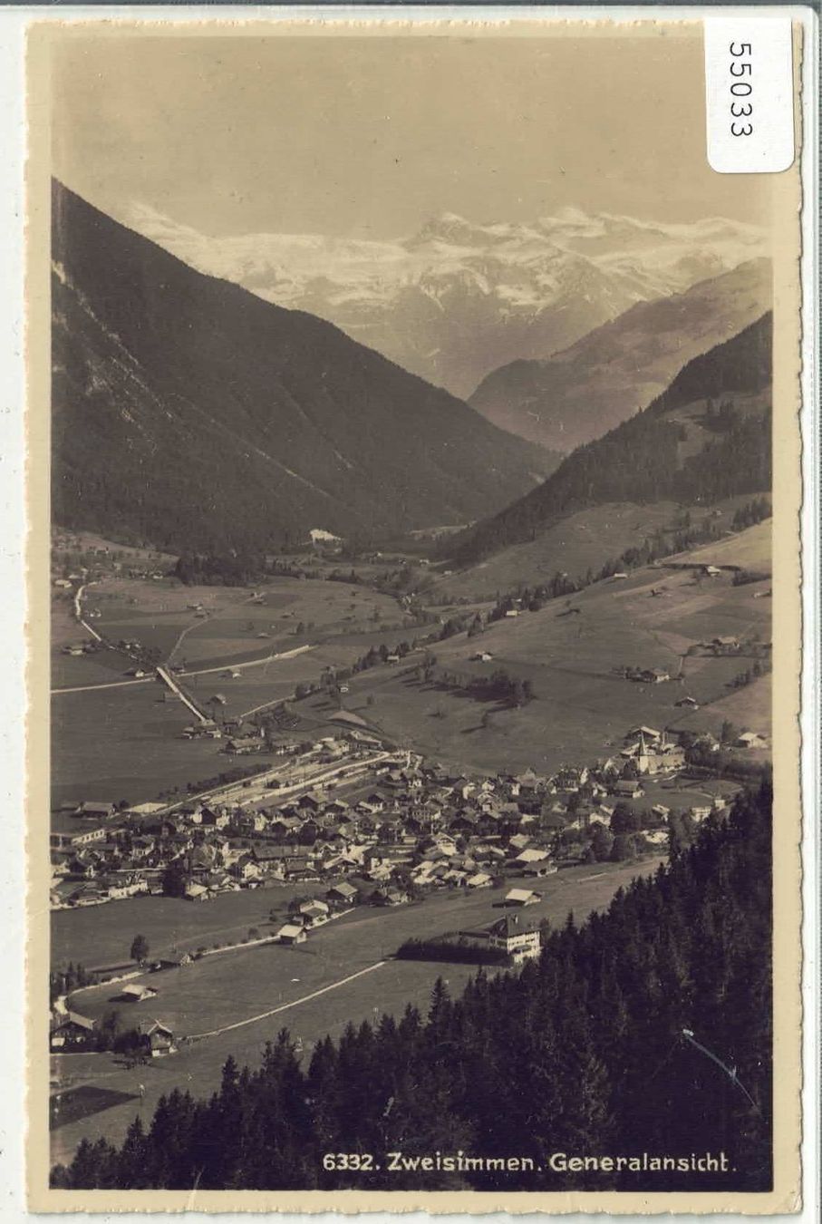 Ansichtskarten: Zweisimmen - Generalansicht – Gebraucht aus Ettingen von Kartenplanet