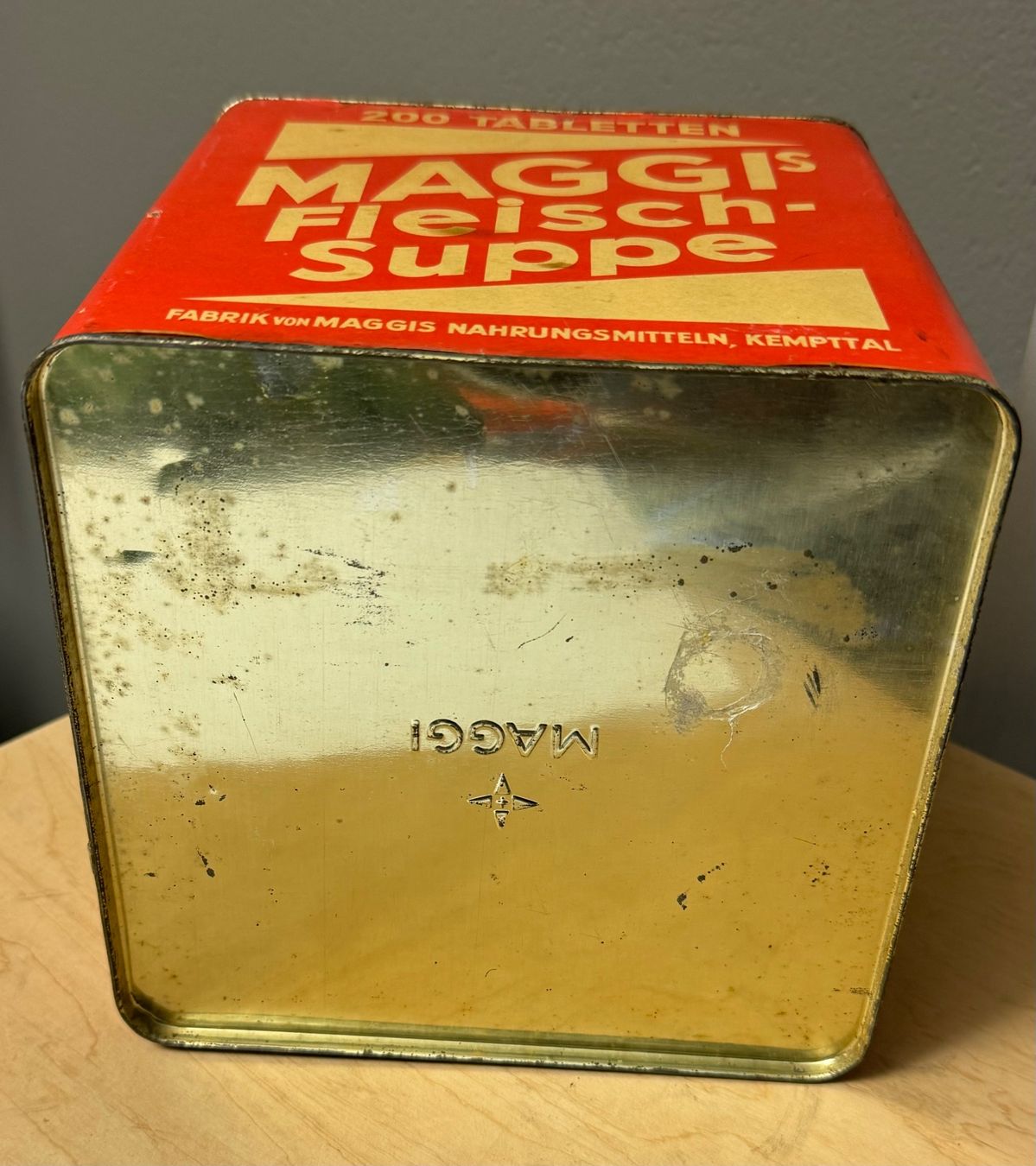 Barattoli: Alte Blechdose MAGGI Fleischsuppe 200 Tabletten vintage – Usato da Rothrist venduto da Luckywinner 7