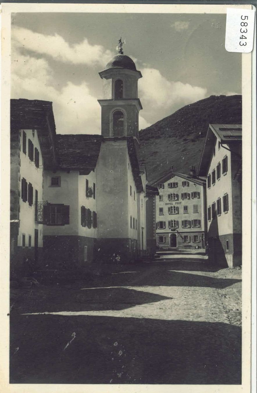 Ansichtskarten: Bivio - Hotel Post – Gebraucht aus Ettingen von Kartenplanet