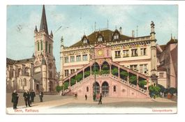 Bern - Alt-Stadt - Rathaus - Kirche - 1907