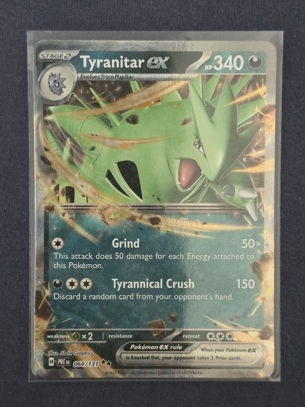 Pokémon Carte collezionabili: Tyranitar EX #64 Prismatic Evolution NM – Usato da Ascona venduto da Dyl_z9fh