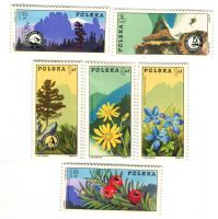 Briefmarken "Blumen". Polen