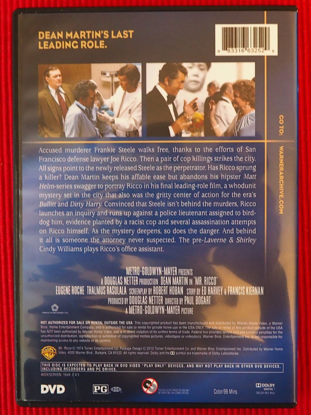 Tutti i DVDs: Mr. Ricco / Dean Martin / UK-Import – Usato da Chur venduto da dluli 1
