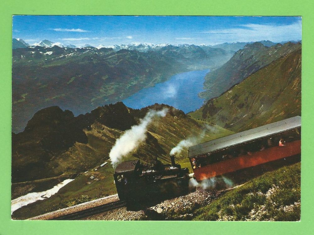 Cartoline postali: Brienzer Rothorn Bahn Dampflok – Usato da Zürich venduto da t24_de