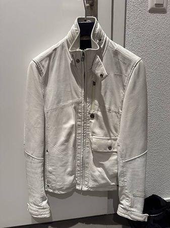 G-Star RAW Lederjacke - Grösse S - Off-White ? guter Zustand