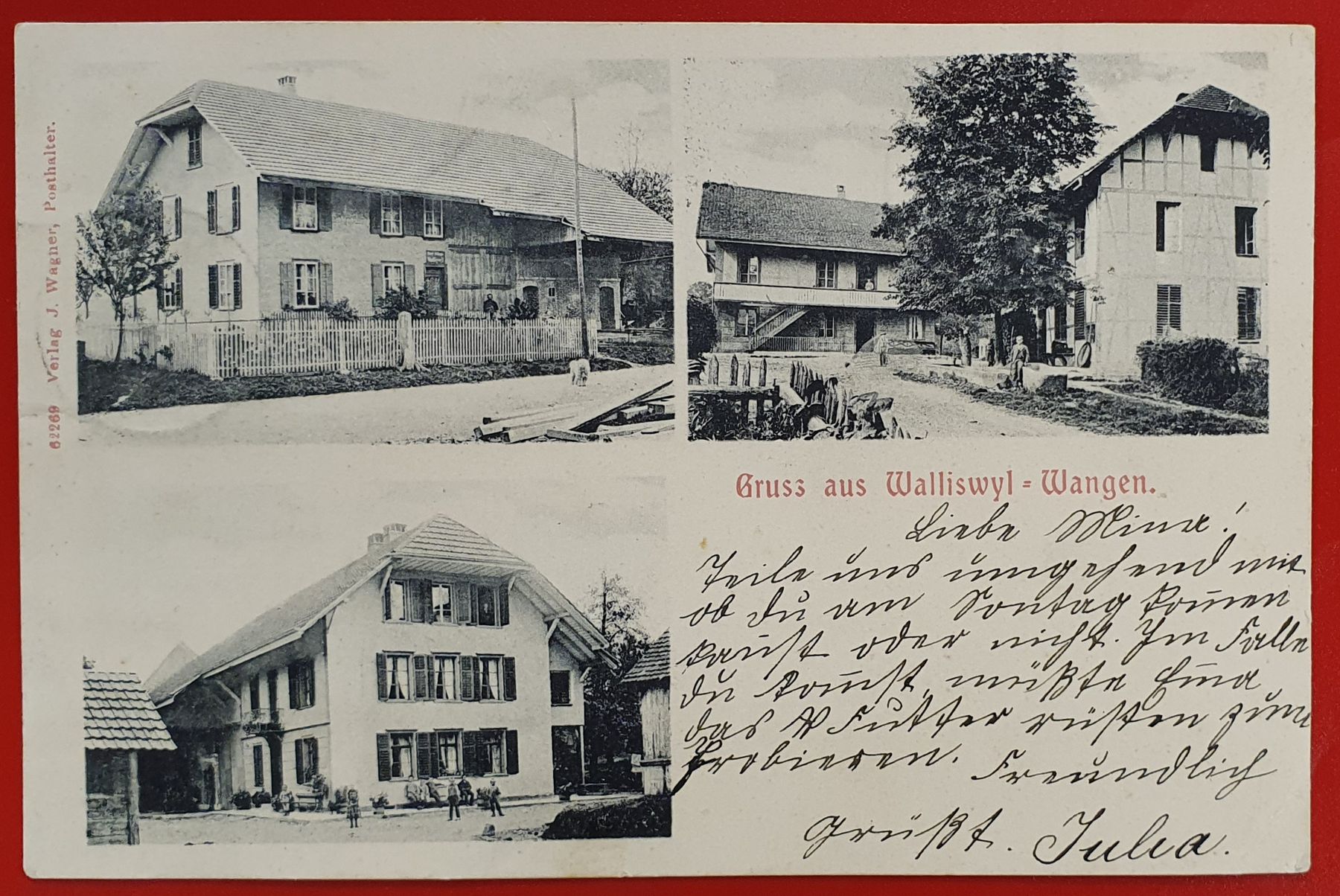 Ansichtskarten: Gruss aus Walliswyl = Wangen 1903 – Gebraucht aus Kreuzlingen von Rschweiz1