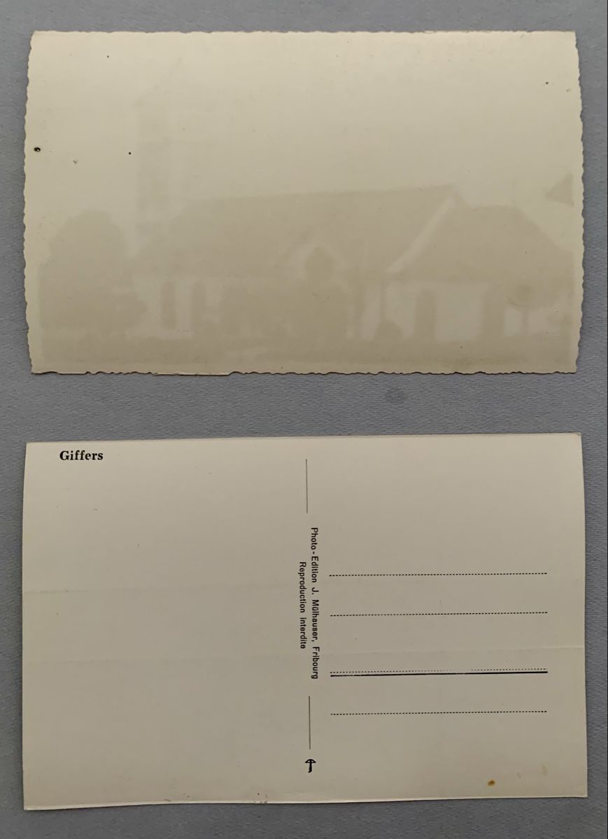 Ansichtskarten: Ansichtskarten/Photos Schweiz - Giffers FR – Gebraucht aus Düdingen von polytropon_5 3
