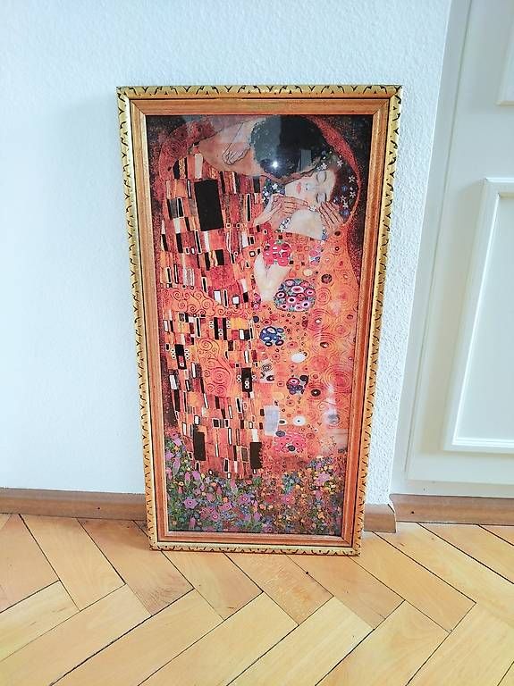 Foto & Immagini: Tableau, poster Klimt Le Baiser – Usato da FRIBOURG venduto da bigpolarbears