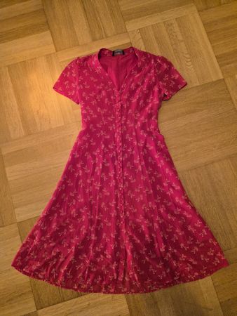 Robe The Kooples rouge imprimé floral taille 1