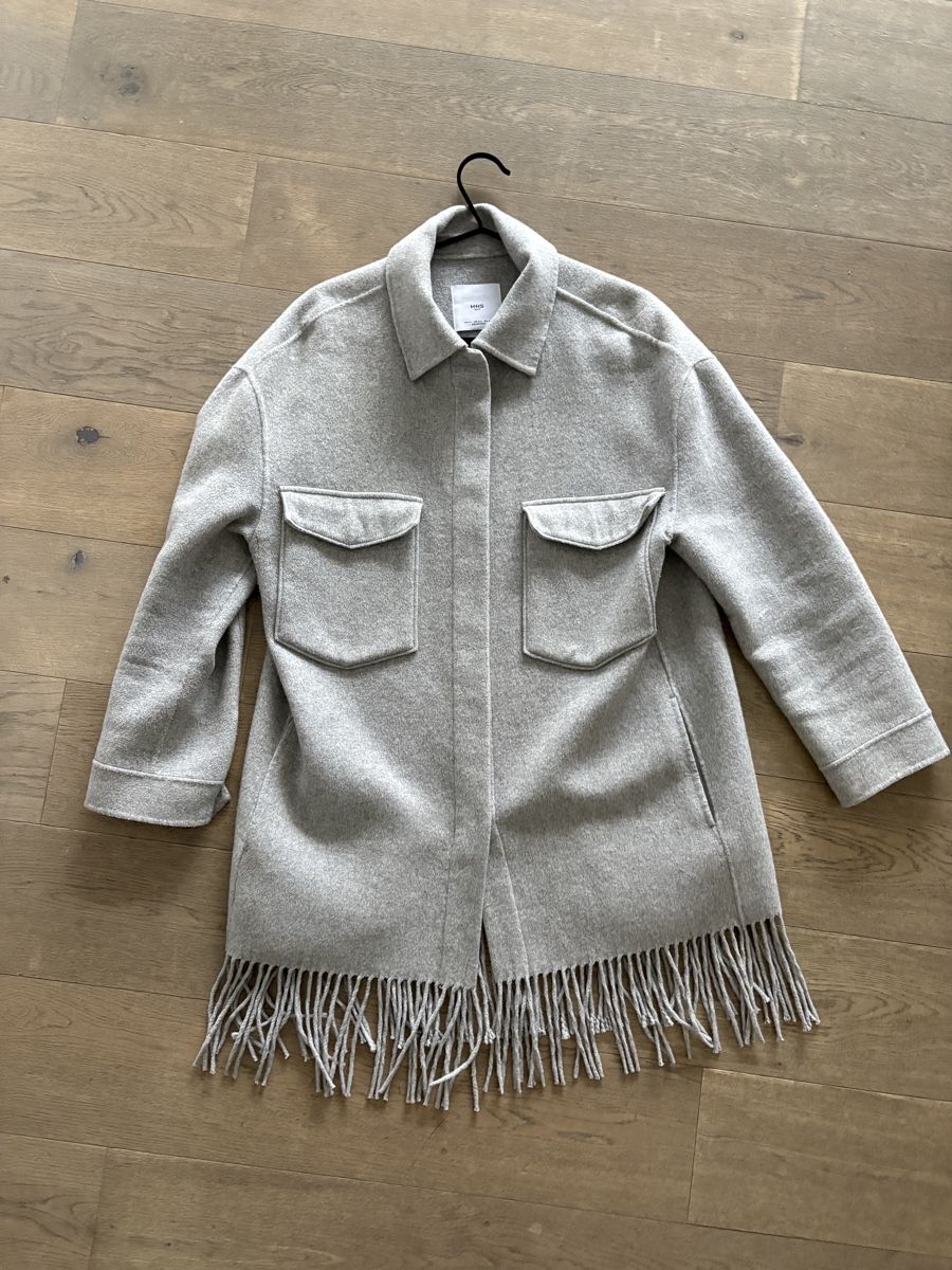 Mango Giacche: Mango Grey Fringed Wool Jacket – Usato da Nyon venduto da My_wardrobe 2