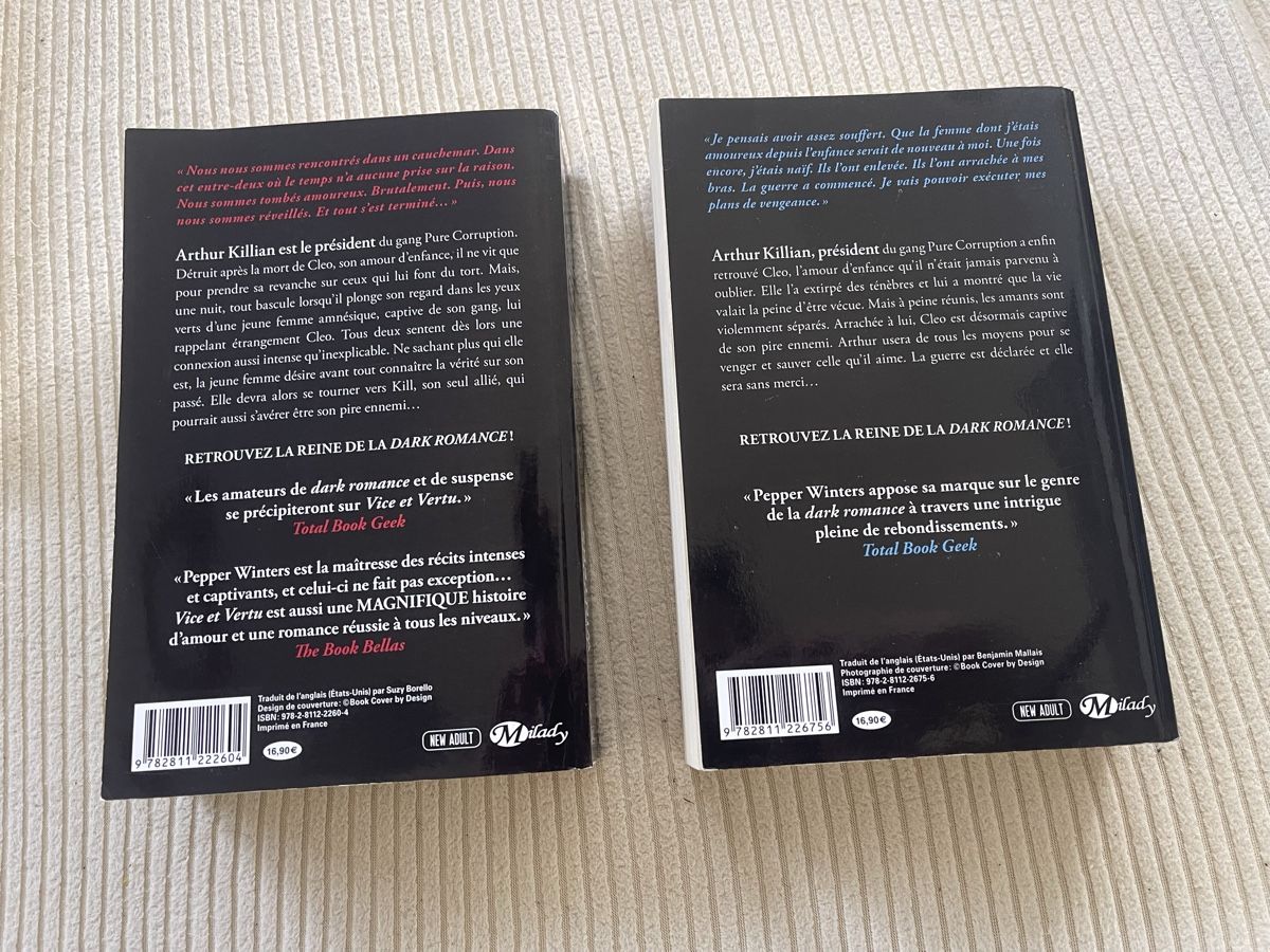 Libri: Tome 1 et 2 Pure corruption – Usato da St-Pierre-Clages venduto da Largomuch 1