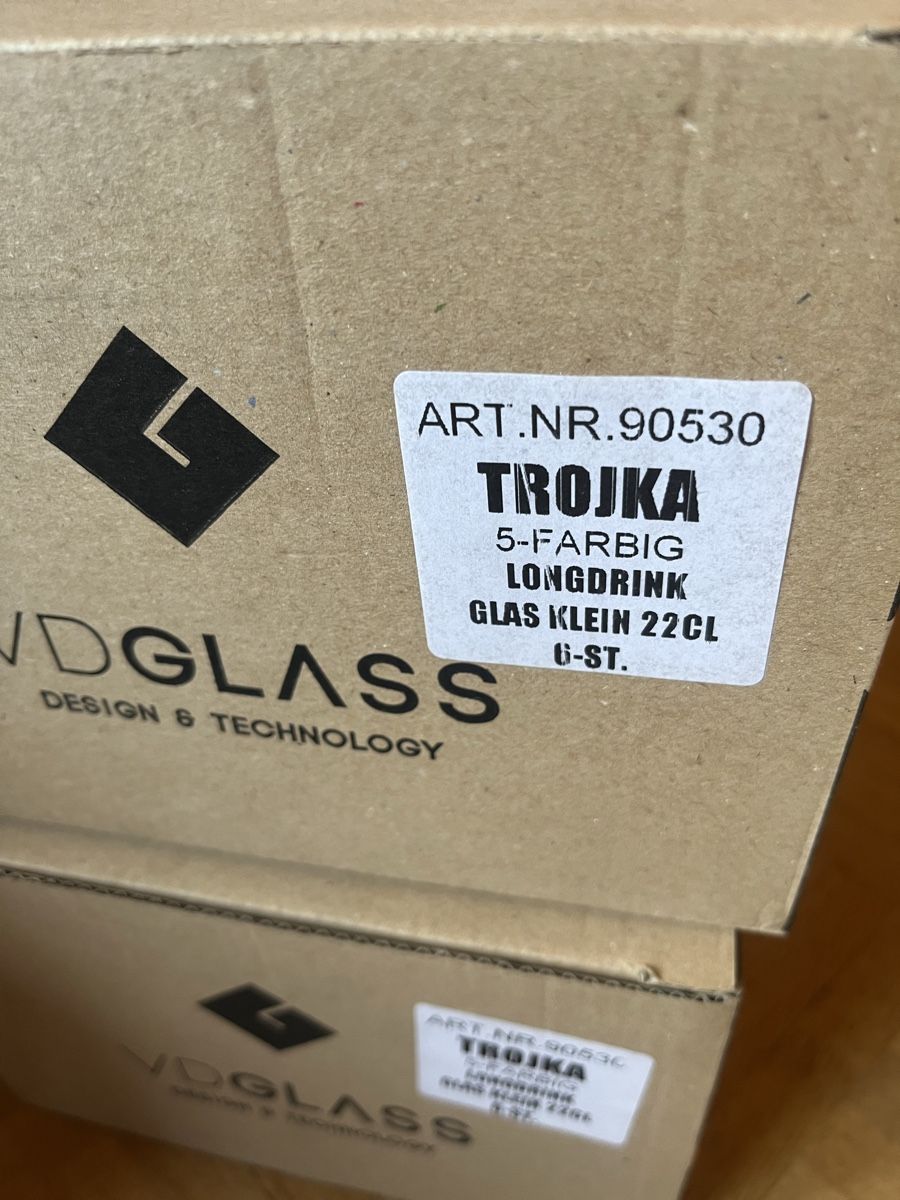 Bicchieri: Trojka Longdrink Glas 22cl neuwerig – Nuovo e nell'imballaggio originale da Huttwil venduto da kim_f87x 2