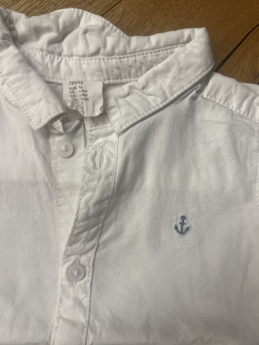 H&M Camicie, T-shirt & Polo: Hemd weiss Gr. 74 – Usato da Stans venduto da Jaeseli 1