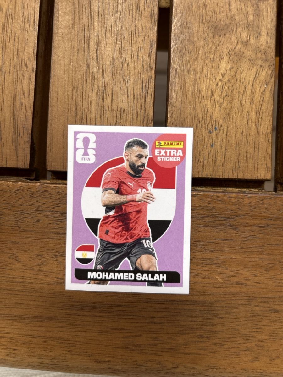 Panini Carte collezionabili: Mohamed Salah extra sticker pink – Nuovo e nell'imballaggio originale da Zürich venduto da nes_bmz9