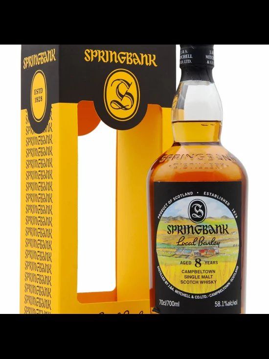 Bevande alcoliche: Springbank 8 ans local barley  58.1% – Nuovo e nell'imballaggio originale da Le Locle venduto da drinkshop
