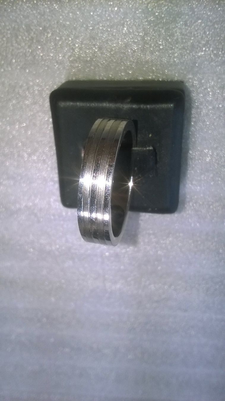 Anelli: ring edelsthal,,silber farbe ,,matte und glanzig – Nuovo (secondo la descrizione) da Basel venduto da bijoutrie_4 3