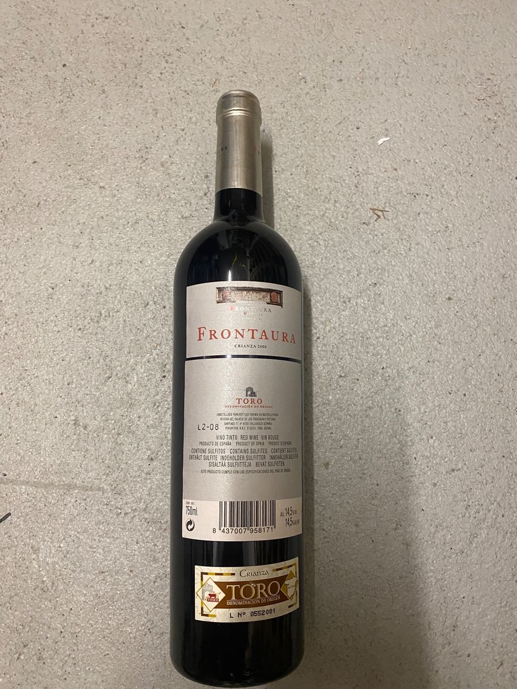Vino: 3 Drei Flaschen Bodegas Frontaura Crianza 2006 – Nuovo (secondo la descrizione) da Staufen venduto da Noldi10