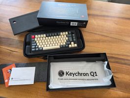Keychron Q1 V2 Knob Swiss-ISO Carbon Black OVP Gateron Brown