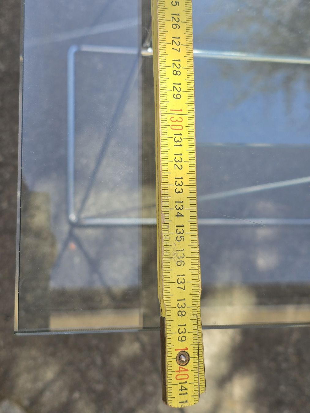 Tavoli: Designer Glas-Stahl Tisch/ Table Crystal/Acier – Usato da Lausanne venduto da Asf99 7
