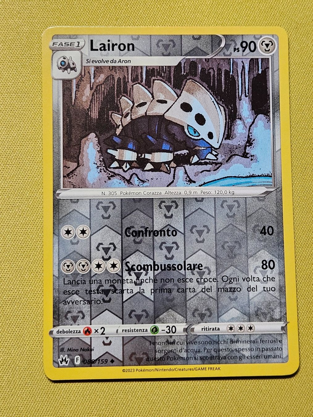 Pokémon Carte collezionabili: Crown Zenith - Lairon 088/159 – Usato da Bellinzona venduto da Pokemarco