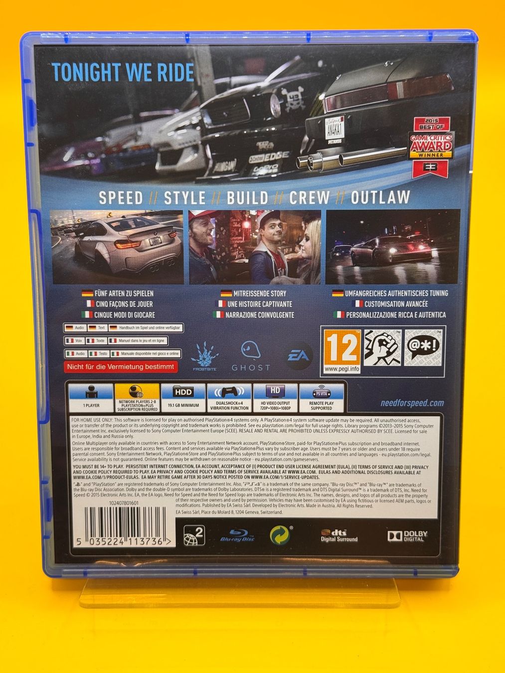 Sony Giochi: Need for Speed - PS4 – Usato da Oberwil b. Zug venduto da silver2024 1