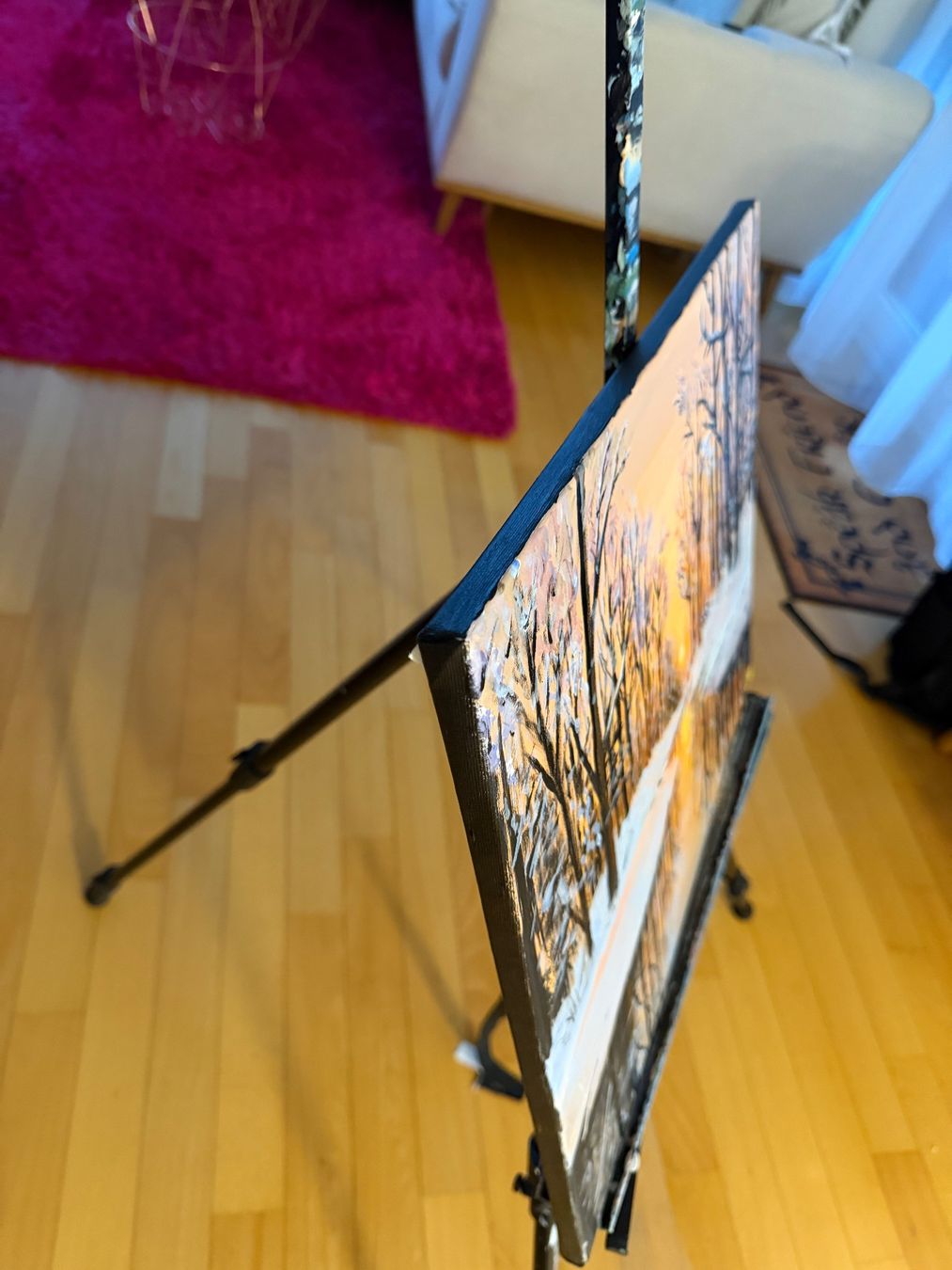 Dipinti: Winterlandschaft Gemälde, Handgemalt, 40x50cm – Nuovo e nell'imballaggio originale da Pfäffikon SZ venduto da Andrei_Moro_Kunst 2