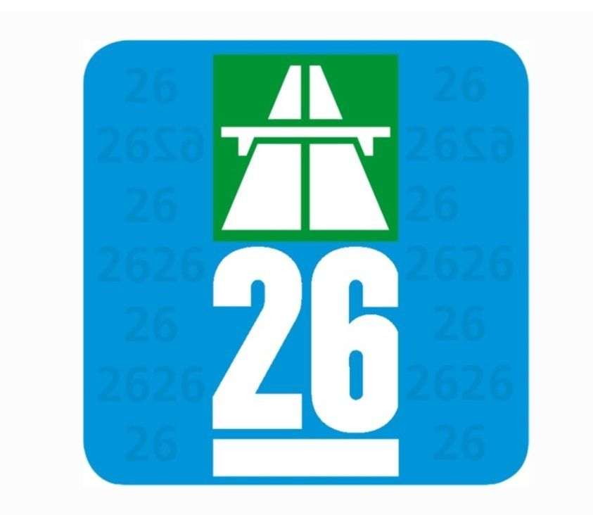 Autobahnvignetten: Neue Autobahnvignette 26 – Neu und originalverpackt aus Rüthi (Rheintal) von Balty
