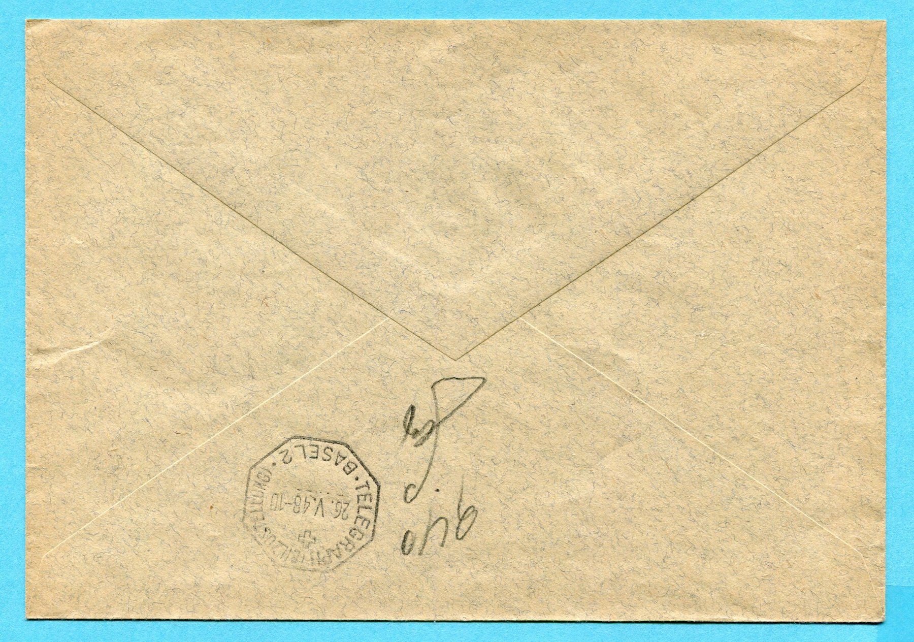 Tutti i francobolli: Brief Liestal 1948 - Abs: The Sample Weaving Machine Co. Ltd – Usato da Opfikon venduto da Prophila 1