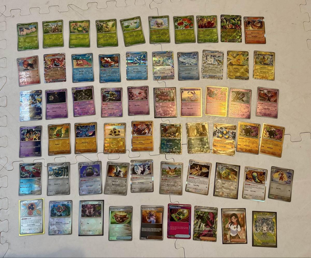 Pokémon Sammelbilder & Trading cards: 60 Pokemon Karten vom Set Prismatic Evolution  – Neu (gemäss Beschreibung) aus Zürich von D.Hobi