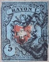 Rayon 15 II.f Typ 14 mit Ursteinfehler und Druckabart