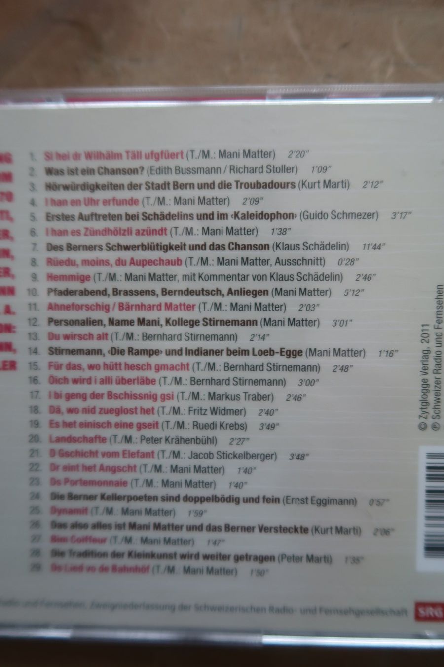CDs: MANI MATTER - UND DIE ANFÄNGE DES BERNER CHANSONS - CD – Gebraucht aus Basel von Patiscat 2