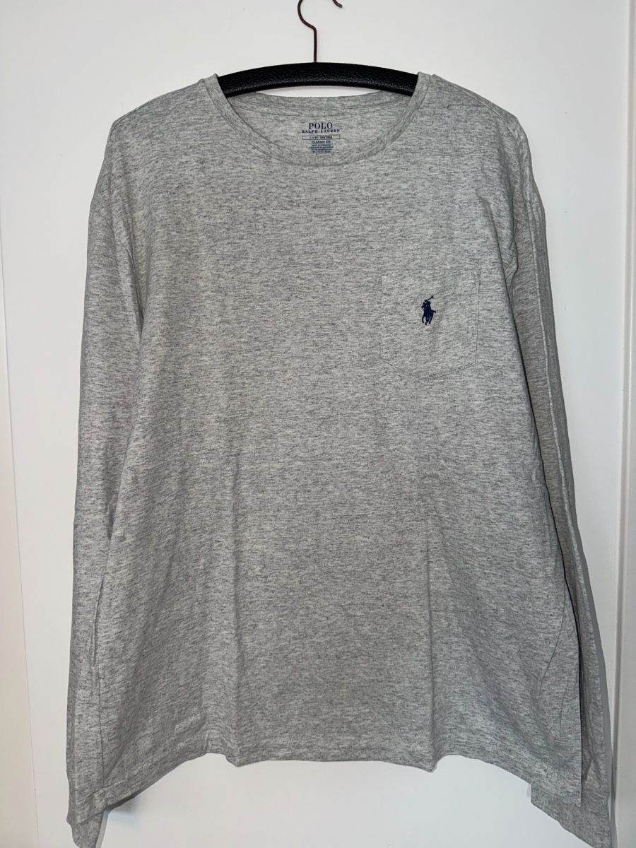 Polo Ralph Lauren Maglioni & Felpe: Polo Ralph Lauren Longsleeve Classic Fit Hellgrau – Nuovo (secondo la descrizione) da Egerkingen venduto da trinity.supply