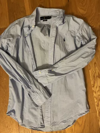 Ralph Lauren Shirt blue checkered size M used