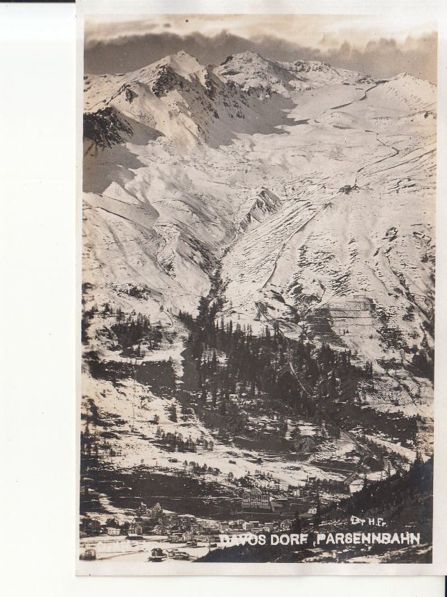 Cartoline postali: Davos Dorf Parsennbahn, ca. 1930 – Usato da Bürglen TG venduto da StampGraf