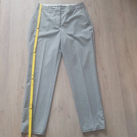 Zara Stoffhose, Grau-Weiss kariert, Gr. 38, Top Zustand!