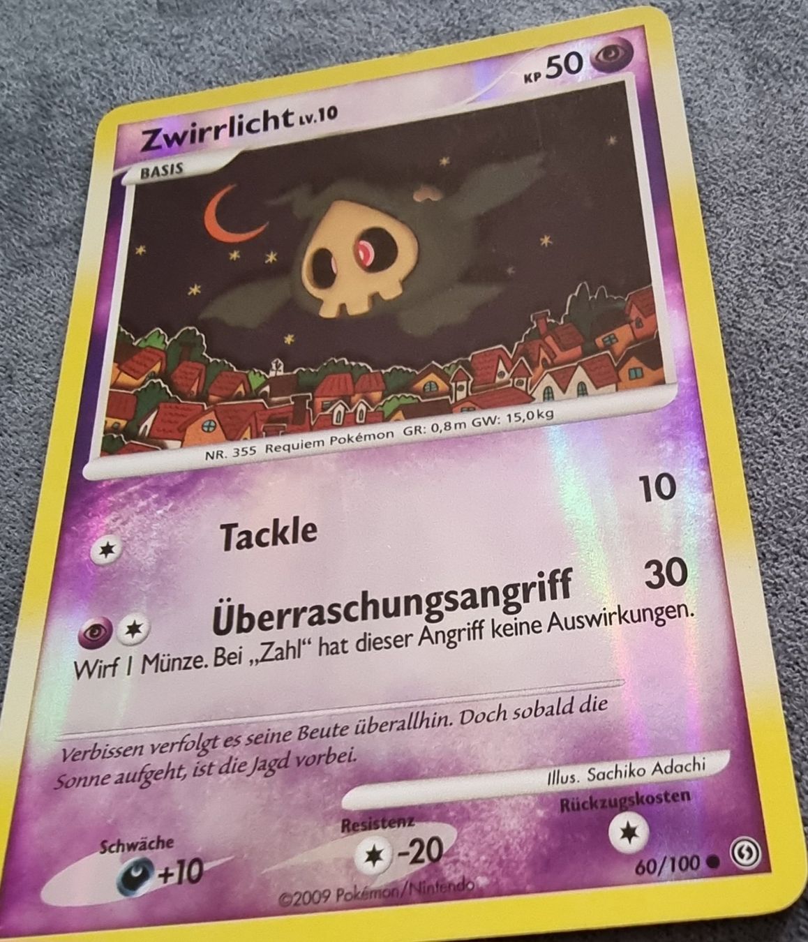 Pokémon Carte collezionabili: Pokémon Zwirrlicht 2009 RH reverse Holo 60/100 DE – Nuovo (secondo la descrizione) da Roggwil BE venduto da S_Cards 2