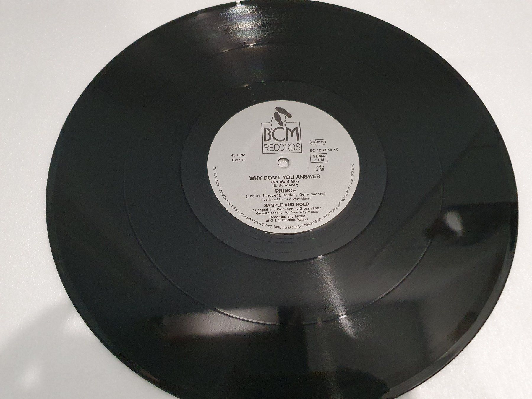 Schallplatten: Sample & Hold – Why Don't You Answer? (Maxi, House) – Gebraucht aus Uster von Vinyl-Leidenschaft 4